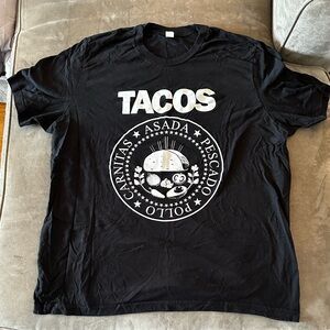 Tacos Ramones Shirt Funny L XL